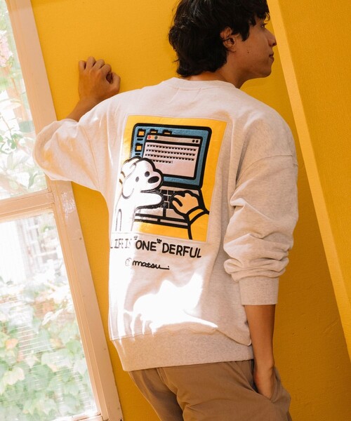 「FREAK'S STORE」 スウェットカットソー「matsuiコラボ」 SMALL ホワイト メンズ_画像2