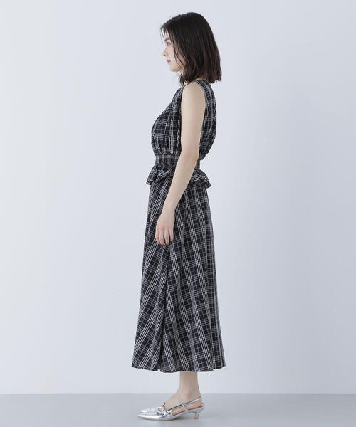 モノトーンチェックワンピース モノトーンチェックワンピース | NATURAL BEAUTY BASIC
