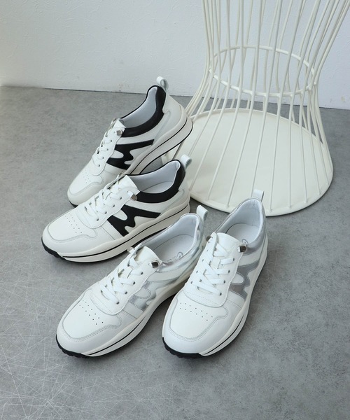 スニーカー&シューズ完全バイブル '03Summer Three Four Time（スリーフォータイム） スニーカー 牛革バイカラー