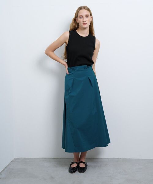 LANVIN スカート LANVIN en Bleu スカート メモリークロスタックスカート : ZOZOTOWN