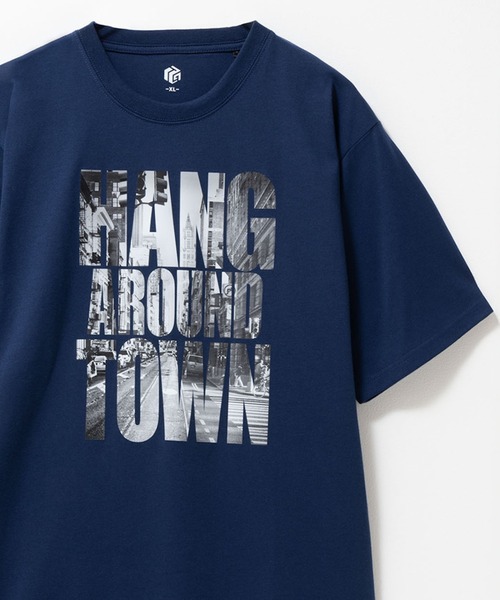ALMAT フォトプリント 半袖Tシャツ ネイビー tシャツ T-GRAPHICS フォトデザイン 半袖Tシャツ メンズ レディース