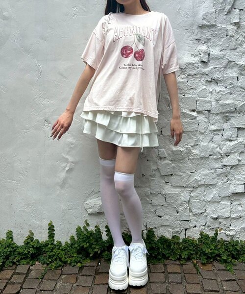 OLIVE des tシャツ Cherry Big Tシャツ レディース : ZOZOTOWN