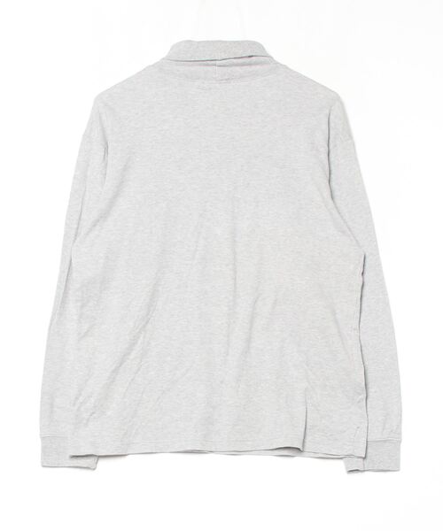 「Champion」 ワンポイント長袖カットソー L グレー レディース