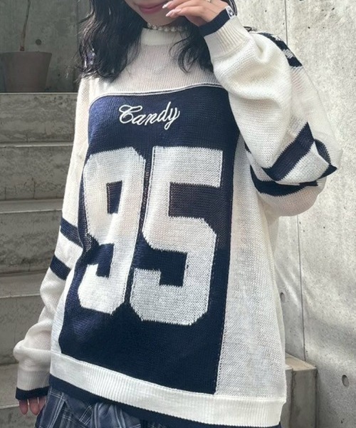 ニット セーター NUMBERING SHEER ニット レディース メンズ