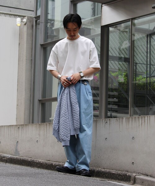 「GLOSTER」 半袖Tシャツ L グリーン メンズ