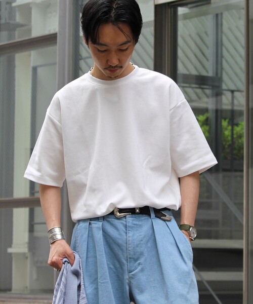 「GLOSTER」 半袖Tシャツ L グリーン メンズ