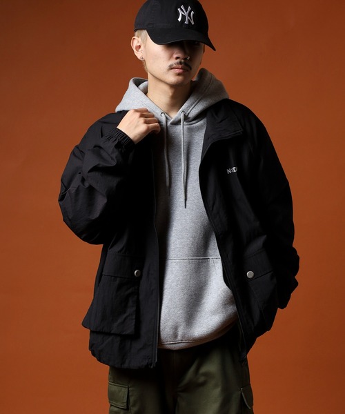 NERDY ナイロンジャケット アウトポケットベーシックウィンド