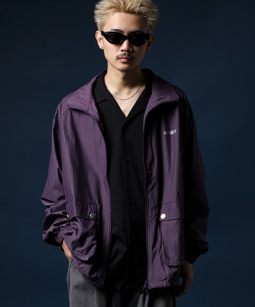 NERDY ナイロンジャケット アウトポケットベーシックウィンド