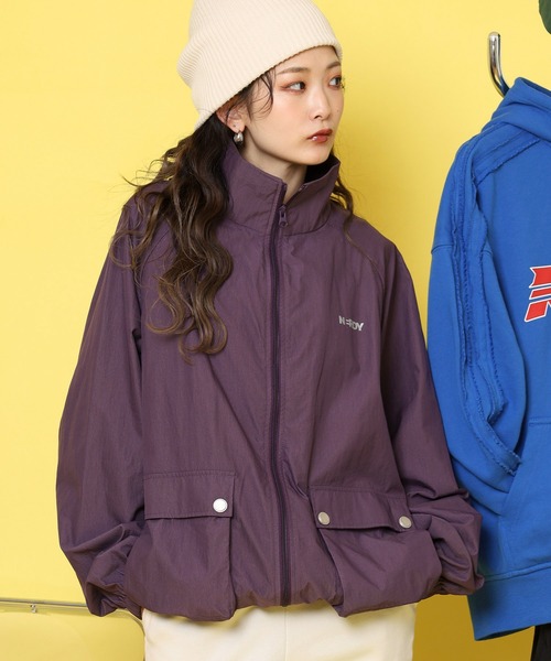 NERDY ナイロンジャケット アウトポケットベーシックウィンド