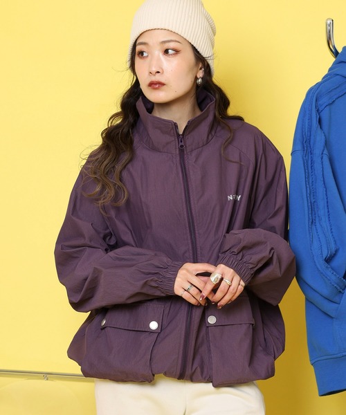 NERDY ナイロンジャケット アウトポケットベーシックウィンド