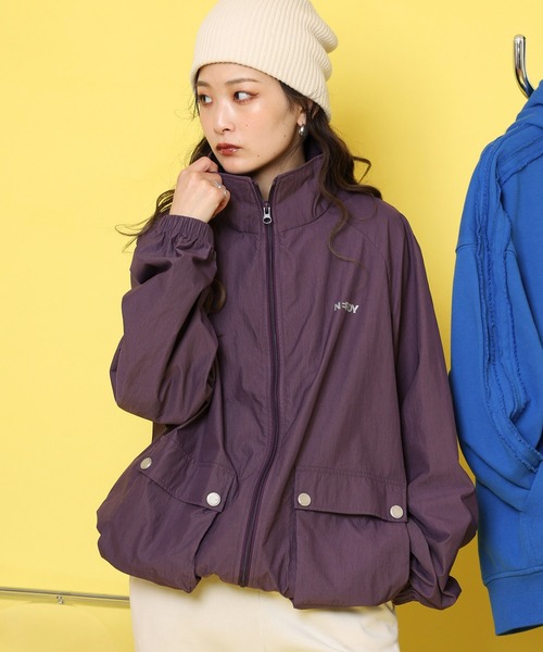 NERDY ナイロンジャケット アウトポケットベーシックウィンド