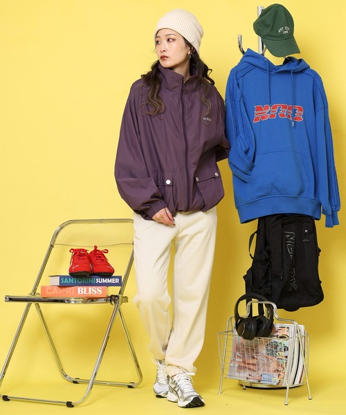 NERDY ナイロンジャケット アウトポケットベーシックウィンド