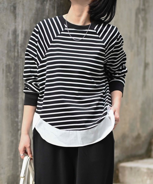 PLEATS PLEASE ブラック長袖カットソー PLEATS PLEASE(プリーツプリーズ) 長袖カットソー レディース