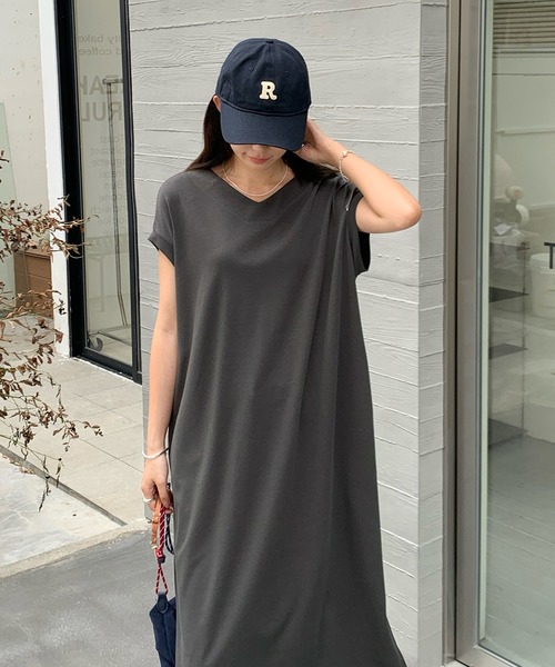 Y's ブラック カットソーワンピース 半袖 ワンピース 「選べる2種類」カットソーワンピース : ZOZOTOWN Yahoo!店