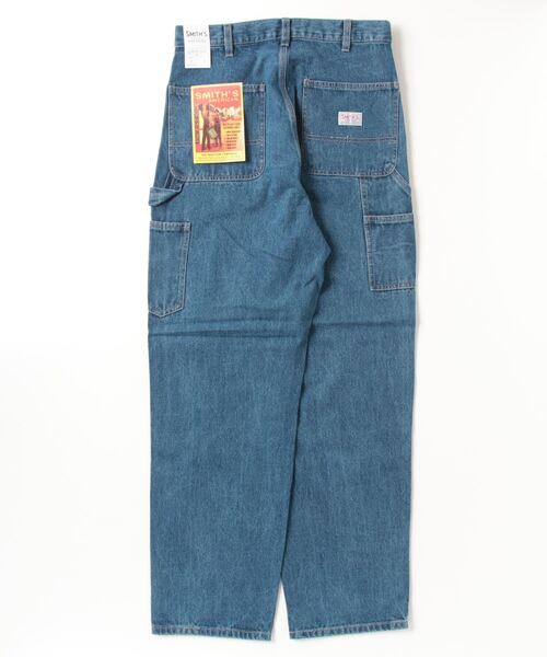 「SMITH'S」 加工デニムパンツ L コバルトブルー メンズ