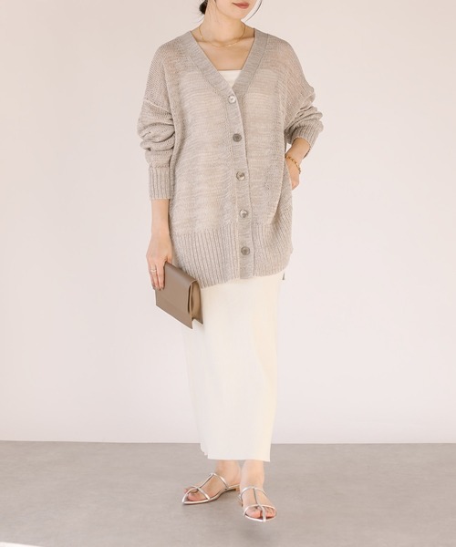 RIVE DROITE ベージュ ニットカーディガン RIVE DROITE 「RIVE DROITE」 ニットカーディガン FREE ベージュ