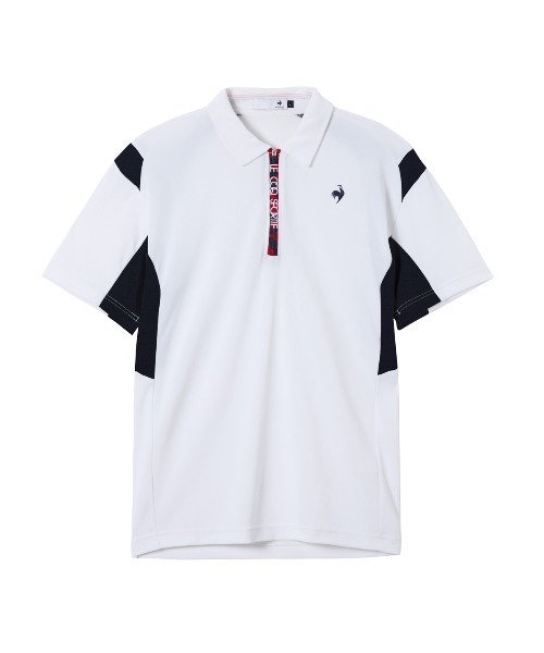 le coq sportif GOLF tシャツ 無地ハーフジップ半袖シャツ