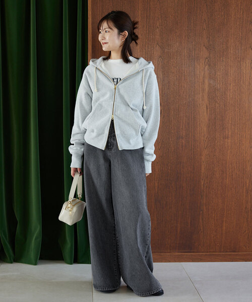 「SLOBE IENA」 デニムパンツ 38 サックスブルー レディース