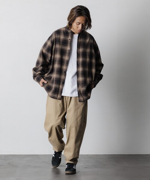 ✨美品！オンブレ！✨ROARK REVIVAL ネルシャツ M グレー ✨美品！オンブレ！✨ROARK REVIVAL ネルシャツ M グレー roark