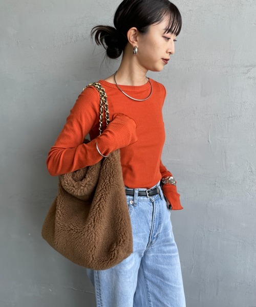 VIOLA’dORO/ヴィオラドーロ エコムートンチェーンショルダートートバッグ VIOLAd'ORO（ヴィオラドーロ） トートバッグ 「VIOLAd'ORO / ヴィオラ