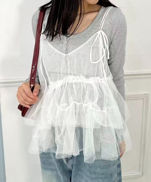 キャミソール チュールキャミソール : ZOZOTOWN Yahoo!店 - 通販