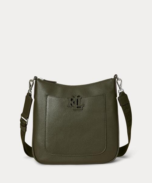 LAUREN RALPH ショルダーバッグ バッグ ペブルド レザー ラージ