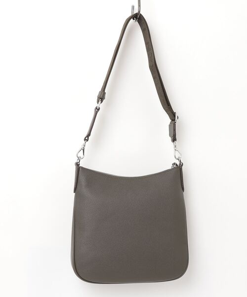 LAUREN RALPH ショルダーバッグ バッグ ペブルド レザー ラージ