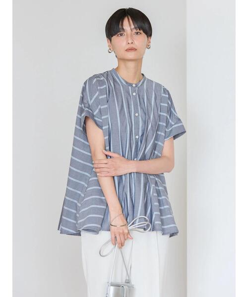 「AMERICAN HOLIC」 半袖シャツ L ブルー系その他4 レディース_画像2