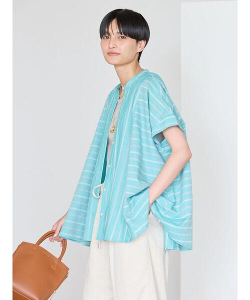 「AMERICAN HOLIC」 半袖シャツ L ブルー系その他4 レディース_画像4