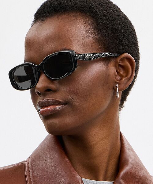 COACH ファッションサングラス 映えるサングラス COACH（コーチ） サングラス キルテッド オーバル レクタングル