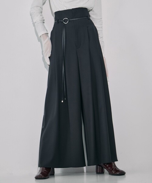【美品/定価27,500円】UNITED TOKYO ブラック ワイドパンツ UNITED TOKYO（ユナイテッドトウキョウ） ワイドパンツ パンツ