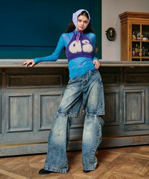 ANNA SUI NYC/アナ スイ エヌワイシー/ロングスリーブTシャツ ROYAL