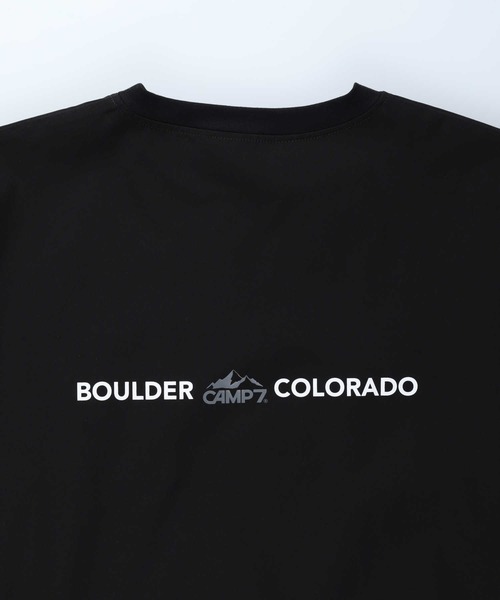 「CAMP7」 半袖ワンピース M ブラック レディース_画像7