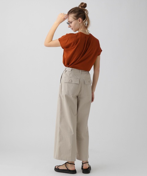 「saloon」 パンツ MEDIUM カーキ レディース_画像5