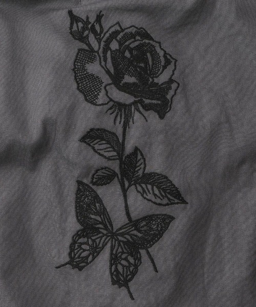 ScoLar（スカラー） ブルゾン アウター 花蝶刺繍チュール重ねロング