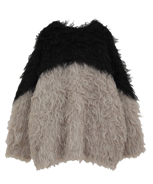 CLANE（クラネ） カーディガン 「CLANE/クラネ」BI COLOR SHAGGY KNIT