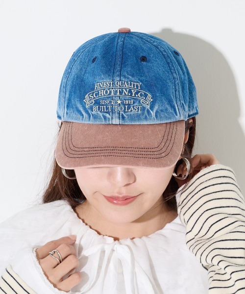 Schott N.Y.C（ショット） キャップ 帽子 「SCHOTT」ショット DENIM