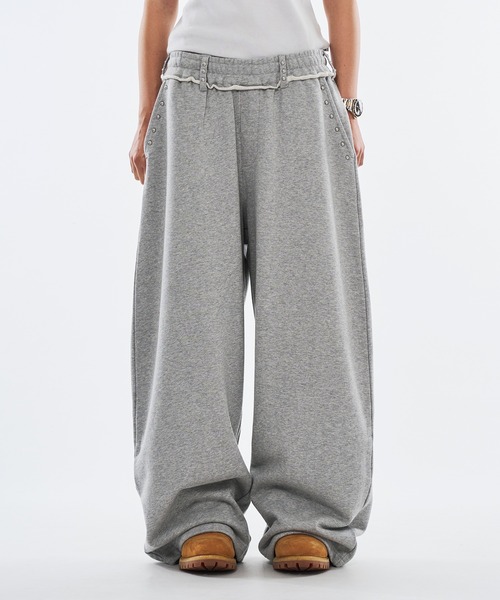 WISH FOR EVER（ウィッシュフォーエバー） パンツ STUDS DESIGN CURVE