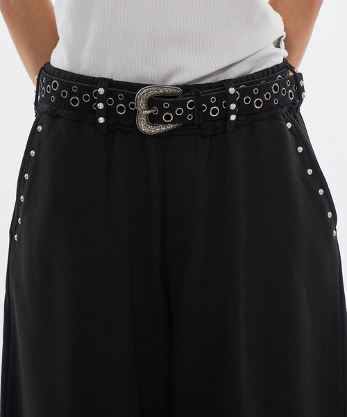 WISH FOR EVER（ウィッシュフォーエバー） パンツ STUDS DESIGN CURVE