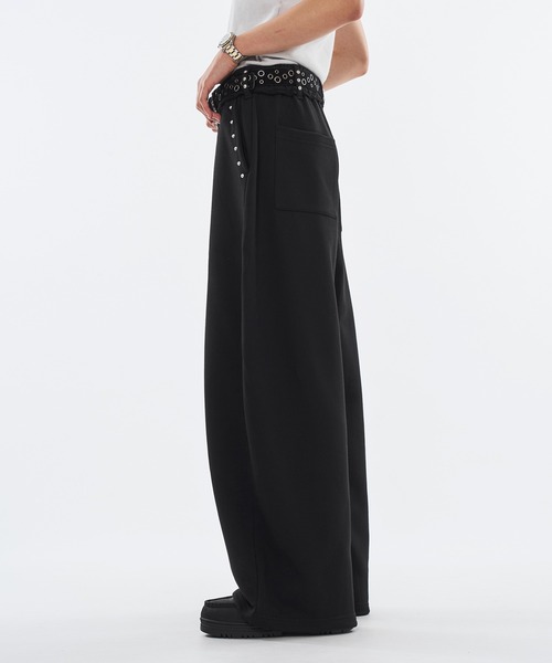 WISH FOR EVER（ウィッシュフォーエバー） パンツ STUDS DESIGN CURVE