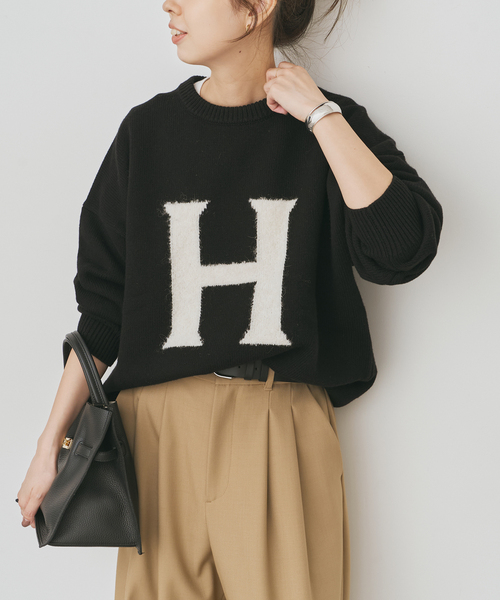 2度着用 Spick and Span ロゴインターシャニット 2度着用 Spick and Span ロゴインターシャニット - メルカリ