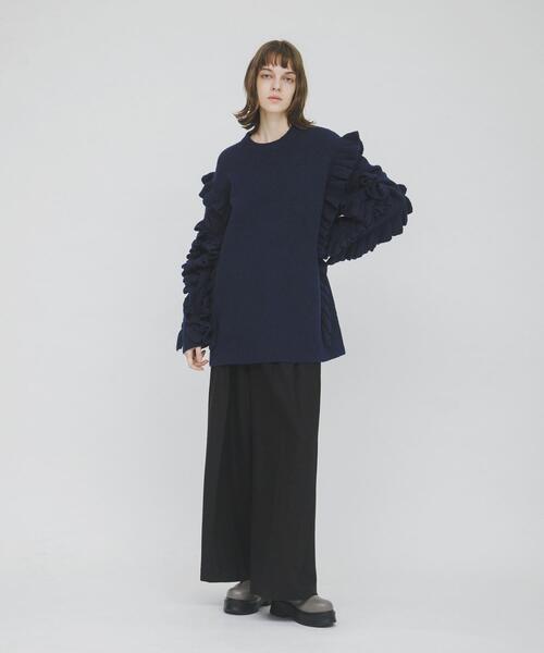 LAATO frill frill knit ネイビー LAATO（ラート） ニット セーター frill frill knit レディース