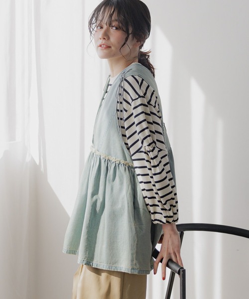 niko and…（ニコアンド） ベスト FREE ブラック系その他 レディース