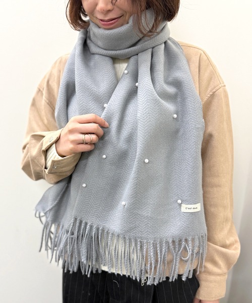 SETUP7（セットアップセブン） マフラー ストール 「SETUP7」パール