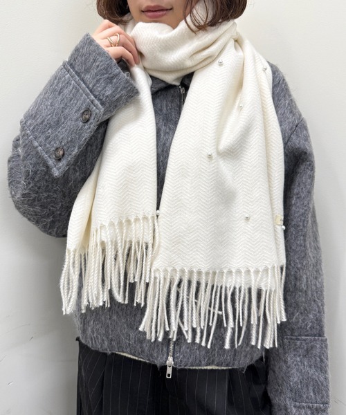 SETUP7（セットアップセブン） マフラー ストール 「SETUP7」パール