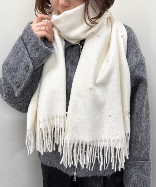 SETUP7（セットアップセブン） マフラー ストール 「SETUP7」パール