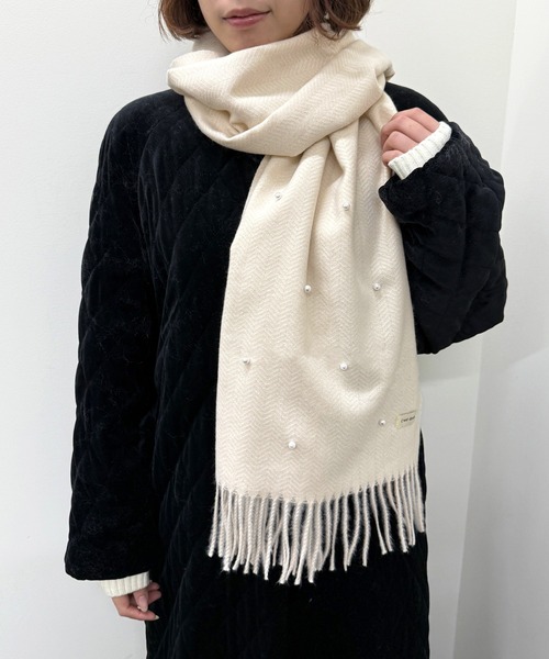 SETUP7（セットアップセブン） マフラー ストール 「SETUP7」パール