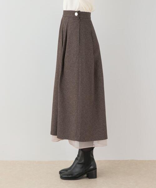 F by ROSSO（エフバイロッソ） スカート ツイードライクフレアスカート