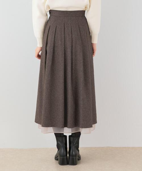 F by ROSSO（エフバイロッソ） スカート ツイードライクフレアスカート