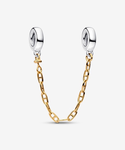 PANDORA チャームブレスレット シルバー/ゴールド PANDORA（パンドラ） チャーム FREE シルバー×ゴールド レディース